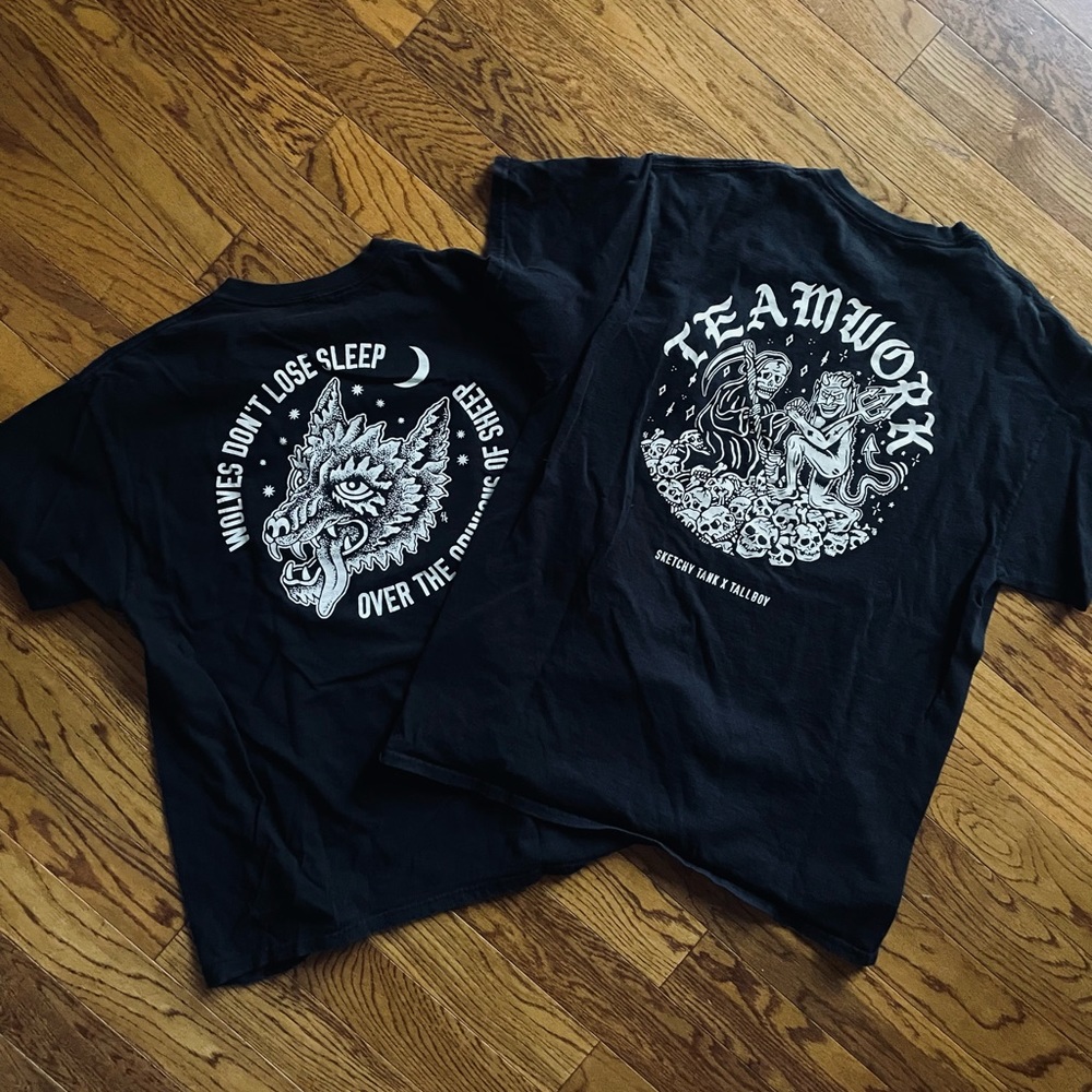 2 Sketchy Tank Lurking Class Shirts